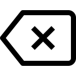 Backspace SVG Icon